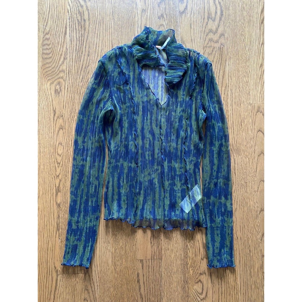 Free people long sleeve mesh top